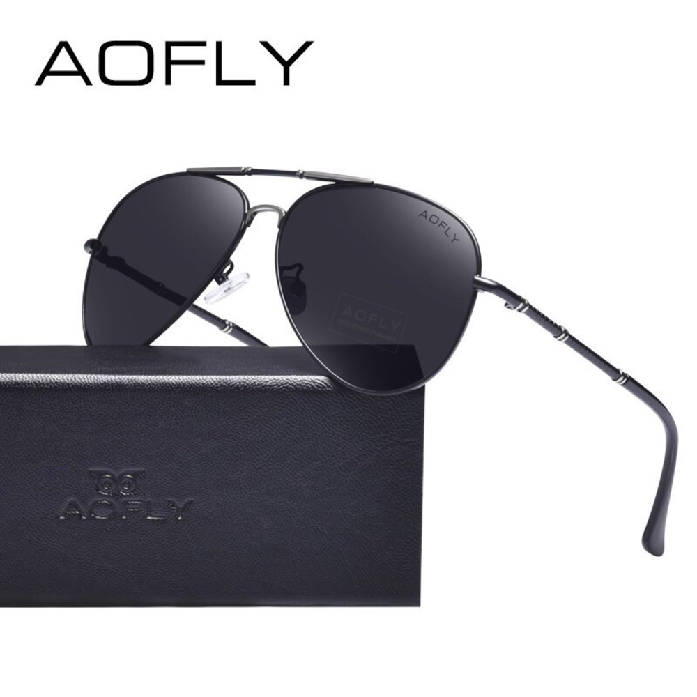 AOFLY Authentic Men's Aviator Sunglasses